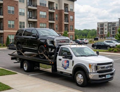 Private party repossession service - vehicle being recovered